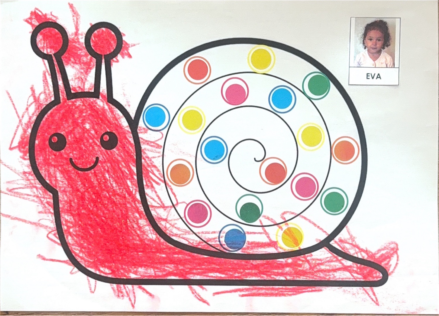 Je colle des gommettes